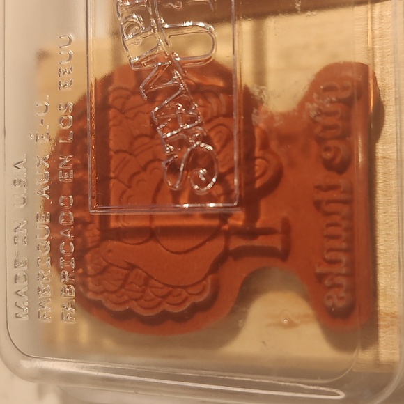 Stampin' Up! Gobble, Gobble Wood Mounted Rubber Stamp Thanksgiving Turkey Gobler - Picture 4 of 6